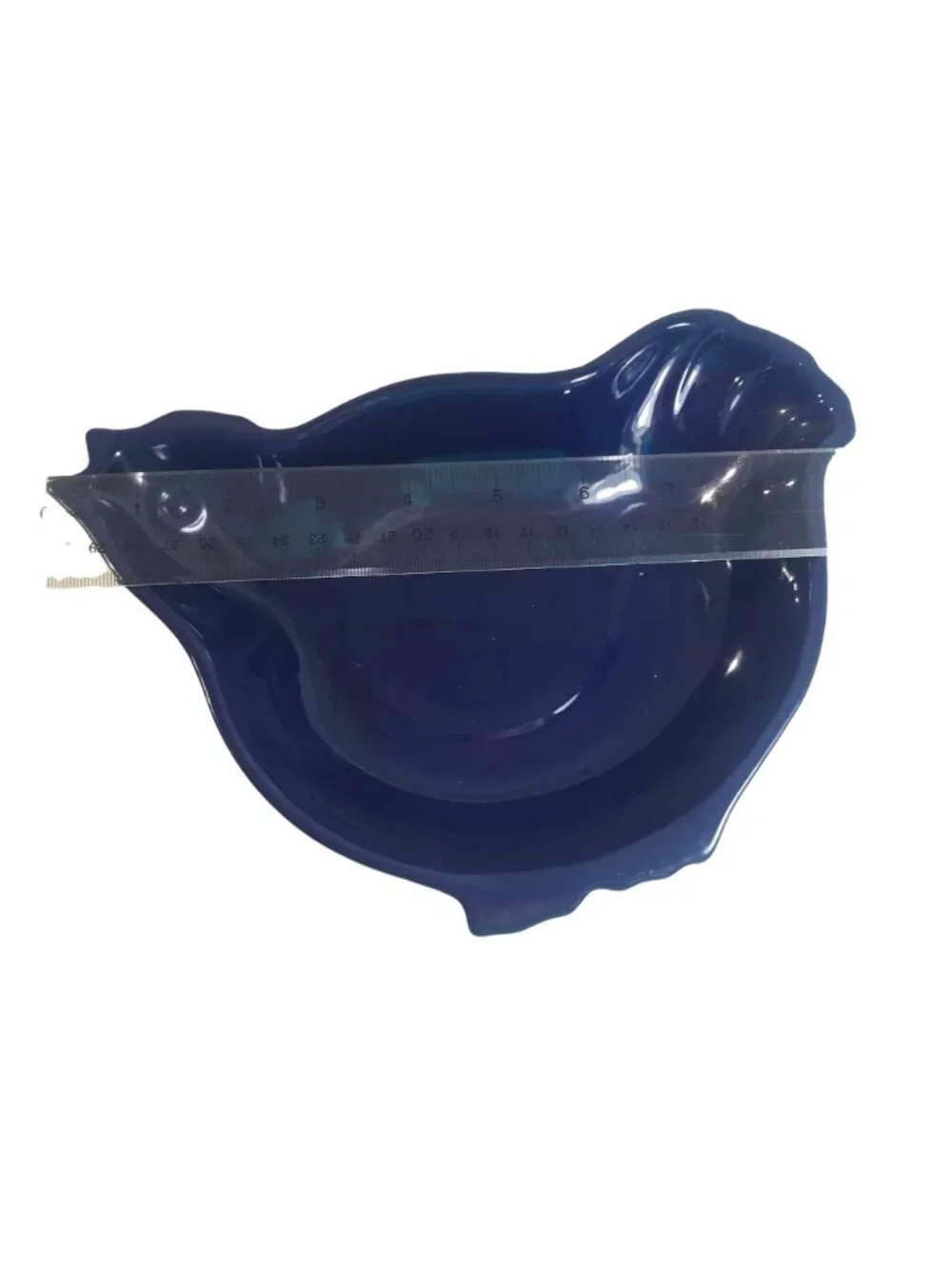 Cerutil Stoneware Blue Chicken Baking Serving Dish Portugal Hand Numbered